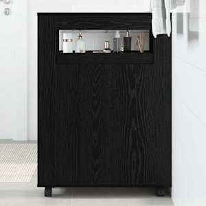 Komplet pohištva za kopalnico Črna Orehovina 65 x 23 x 87 cm