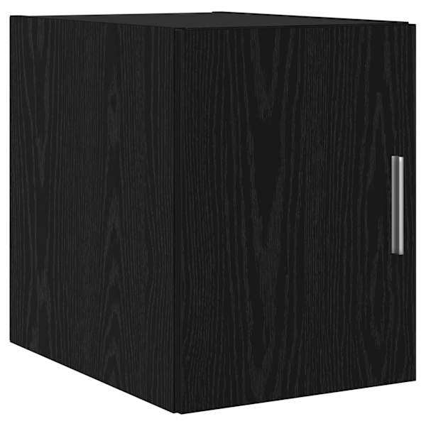 vidaXL Seinale kinnitatav kapp Must tamm 30 x 42.5 x 39.5 cm Tehispuit