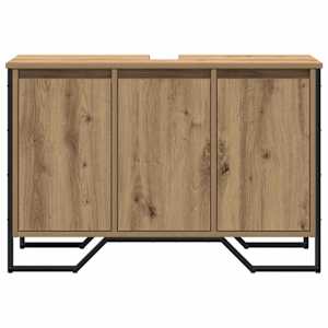 Skříňka pod umyvadlo s úložištěm Artisanový dub 91 x 35 x 60 cm - obrázek 5