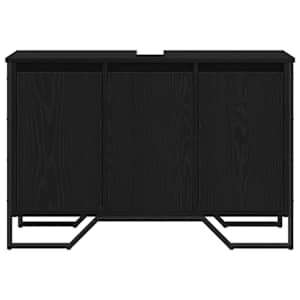 Skříňka pod umyvadlo Černý dub 91 x 35 x 60 cm Kompozitní dřevo - obrázek 5