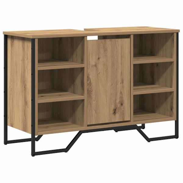 vidaXL Vannitoa kraanikausi kapp K&auml;sit&ouml;&ouml;puu 91 x 35 x 60 cm Tehispuit