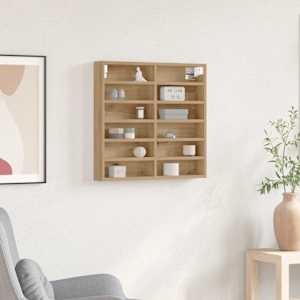 Razstavna omara Umetni hrast 60 x 8,5 x 58 cm Konstruiran les