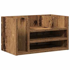 vidaXL T&ouml;&ouml;laua korraldaja Vana puit 44,5 x 24 x 25 cm Tehispuit