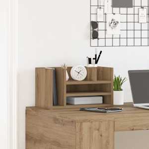 Organizér na stůl Černý dub 44,5 x 24 x 25 cm kompozitní dřevo - obrázek 4