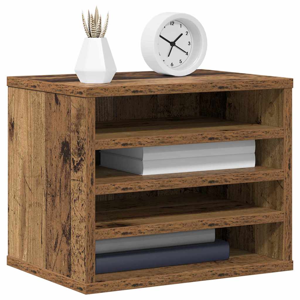 Thumbnail - vidaXL Schreibtisch Organizer Altholz 36 x 26 x 29.5 cm Holzwerkstoff