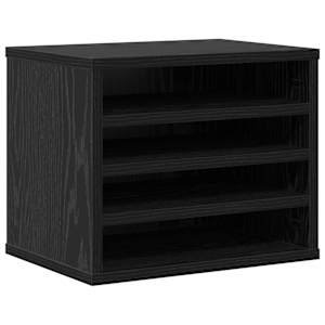 vidaXL T&ouml;&ouml;laua korraldaja Must tamm 36 x 26 x 29,5 cm Tehispuit