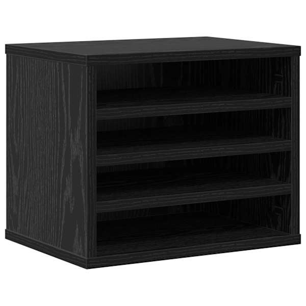 vidaXL T&ouml;&ouml;laua korraldaja Must tamm 36 x 26 x 29,5 cm Tehispuit