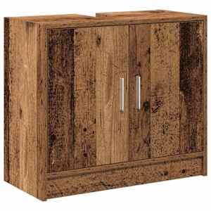 vidaXL Vannitoa kapp Vana puit 63 x 29 x 55 cm Tehispuit