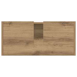 Koupelnová skříň s úložištěm Artisanový dub 63 x 29 x 55 cm - obrázek 9