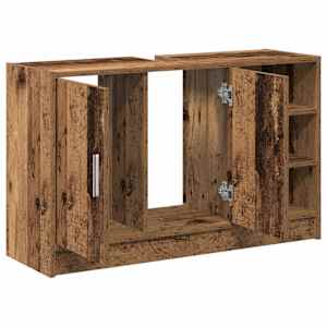 Koupelnová skříň Staré dřevo 90 x 29 x 55 cm Kompozitní dřevo - obrázek 5