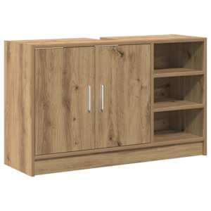 Koupelnová skříň s policí Artisanový dub 90 x 29 x 55 cm - obrázek 2
