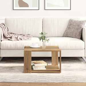 Klubska miza Umetni hrast 51,5 x 51,5 x 30 cm Konstruiran les