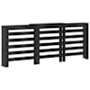 vidaXL Radiaatori kate Must tamm 205 x 21,5 x 83,5 cm Tehispuit
