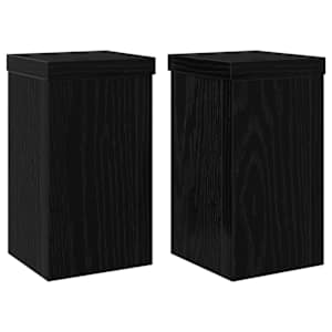 Stojan na rostliny 2 pcs Černý dub 10 x 10 x 18 cm - obrázek 2