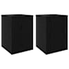 vidaXL Taimede alus 2 tk Must tamm 25 x 25 x 35 cm Tehispuit