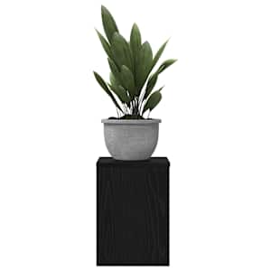 Stojan na rostliny 2 pcs Černý dub 25 x 25 x 35 cm - obrázek 3