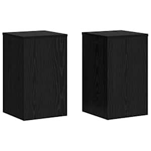 Stojan na rostliny 2 pcs Černý dub 30 x 30 x 50 cm - obrázek 2