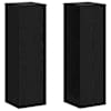 vidaXL Taimede alus 2 tk Must tamm 25 x 25 x 80 cm Tehispuit
