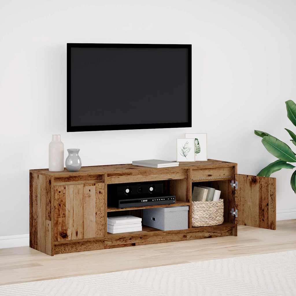TV Kapp LEDiga Vanapuust 139.5x34x50 cm Töödeldud Puit