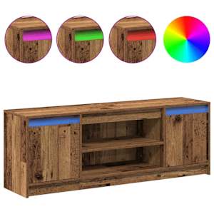 TV jednotky Hnědá 139,5 x 34 x 50 cm Kompozitní dřevo - obrázek 4