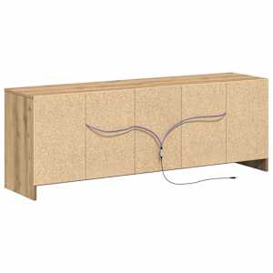 TV jednotky Hnědá 139,5 x 34 x 50 cm Kompozitní dřevo - obrázek 9