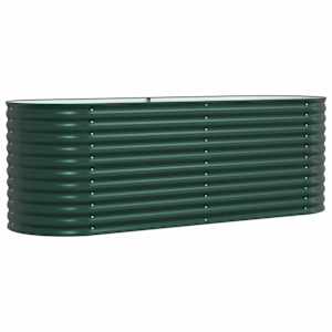 Vyvýšený záhon Zelená 240 x 80 x 81 cm Ocel - obrázek 2