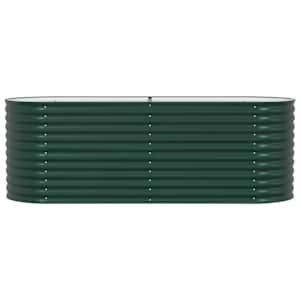 Vyvýšený záhon Zelená 240 x 80 x 81 cm Ocel - obrázek 6