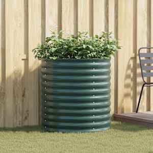 Dvignjena gredica Zelena 80 x 80 x 81 cm Jeklo