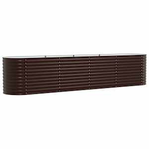 vidaXL K&otilde;rge peenar Pruun 400 x 80 x 81 cm Teras