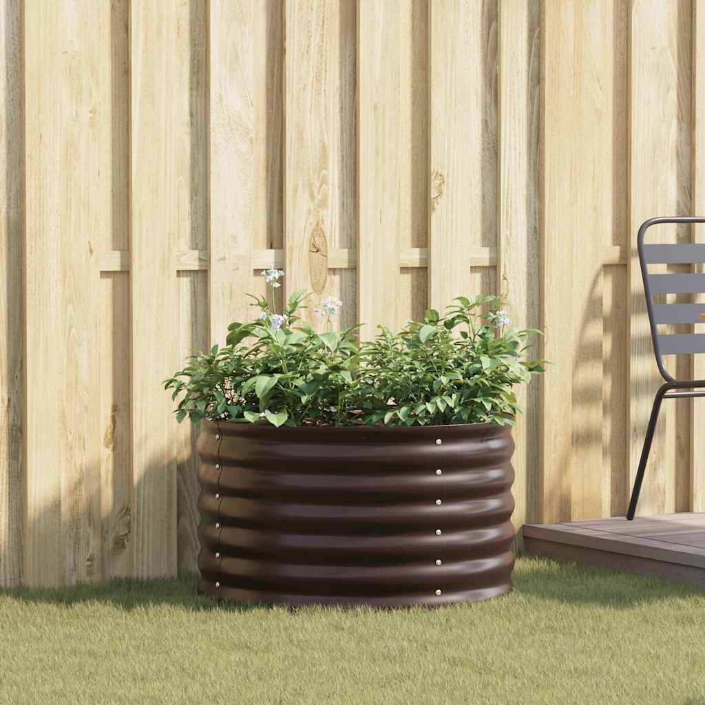 Aiapeenarde Pruun 80x80x44 cm Galvaniseeritud Teras
