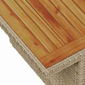 Vrtna sedežna garnitura z blazino 5 pcs bež in svetlo siva - slika 8