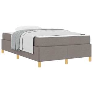 Rám postele s matrací Taupe 120 x 190 cm textil - obrázek 2