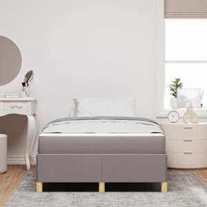 Rám postele s matrací Taupe 120 x 200 cm textil - obrázek 3