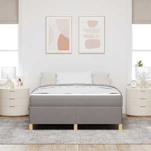 Rám postele s matrací Taupe 140 x 200 cm textil - obrázek 3