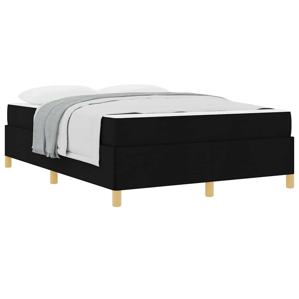 Thumbnail - vidaXL Boxspringbett Schwarz und Weiß und Schwarz 160 x 200 cm Stoff