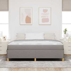 Rám postele s matrací Taupe 180 x 200 cm textil - obrázek 3