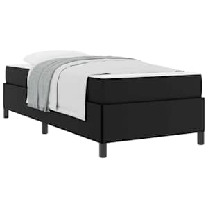 vidaXL Voodi raam madratsiga Must 80 x 200 cm kangas