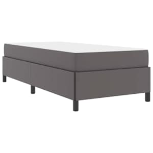 Rám postele s matrací Šedá 80 x 200 cm textil - obrázek 2