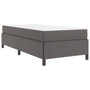 Rám postele s matrací Šedá 100 x 200 cm textil - obrázek 9