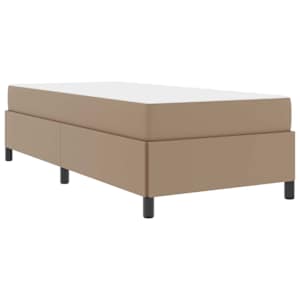 Rám postele s matrací Cappuccino 100 x 200 cm textil - obrázek 4