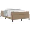 vidaXL Voodi raam madratsiga Cappuccino 120 x 190 cm kangas