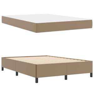 Rám postele s matrací Cappuccino 140 x 190 cm textil - obrázek 5