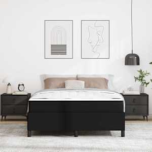 Rám postele s matrací Černá 160 x 200 cm textil - obrázek 3