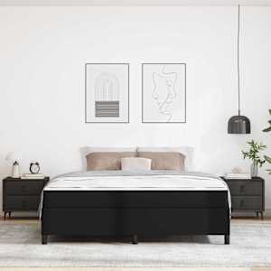 Rám postele s matrací Černá 180 x 200 cm textil - obrázek 3
