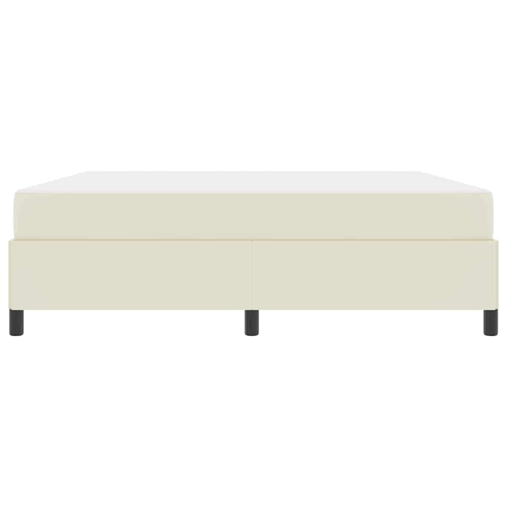 Konstrukcija postelje z vzmetnico krema 180 x 200 cm blago - slika 7