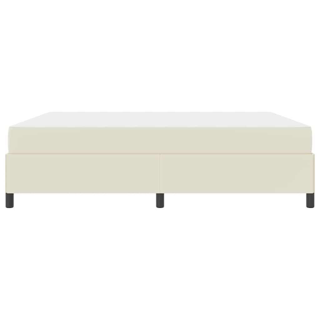 Konstrukcija postelje z vzmetnico krema 180 x 200 cm blago - slika 8