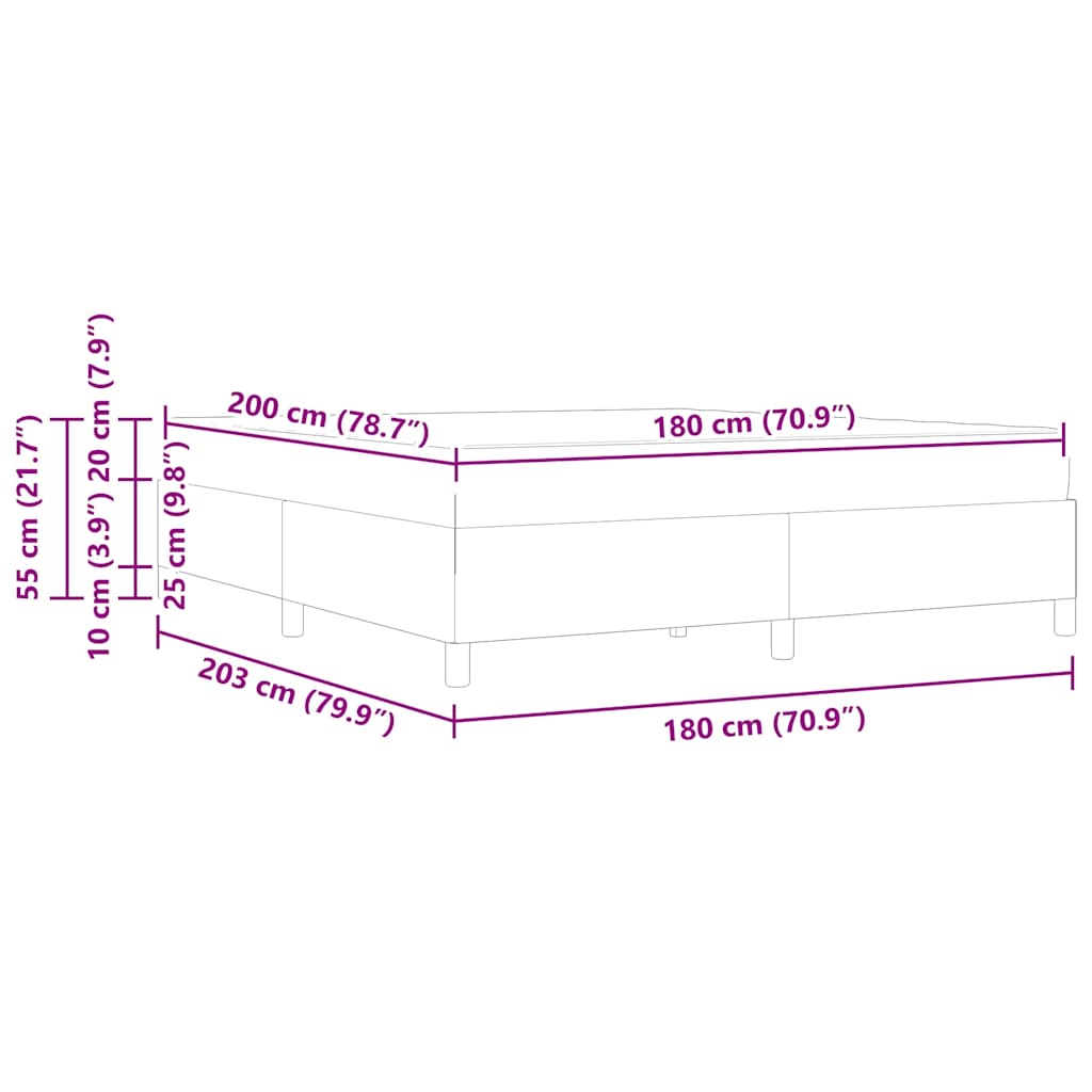 Konstrukcija postelje z vzmetnico krema 180 x 200 cm blago - slika 13