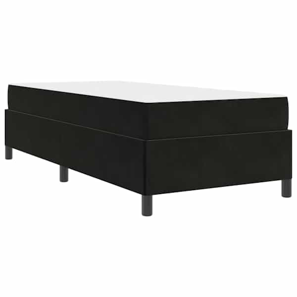 vidaXL Voodi raam Must 80 x 200 cm kangas