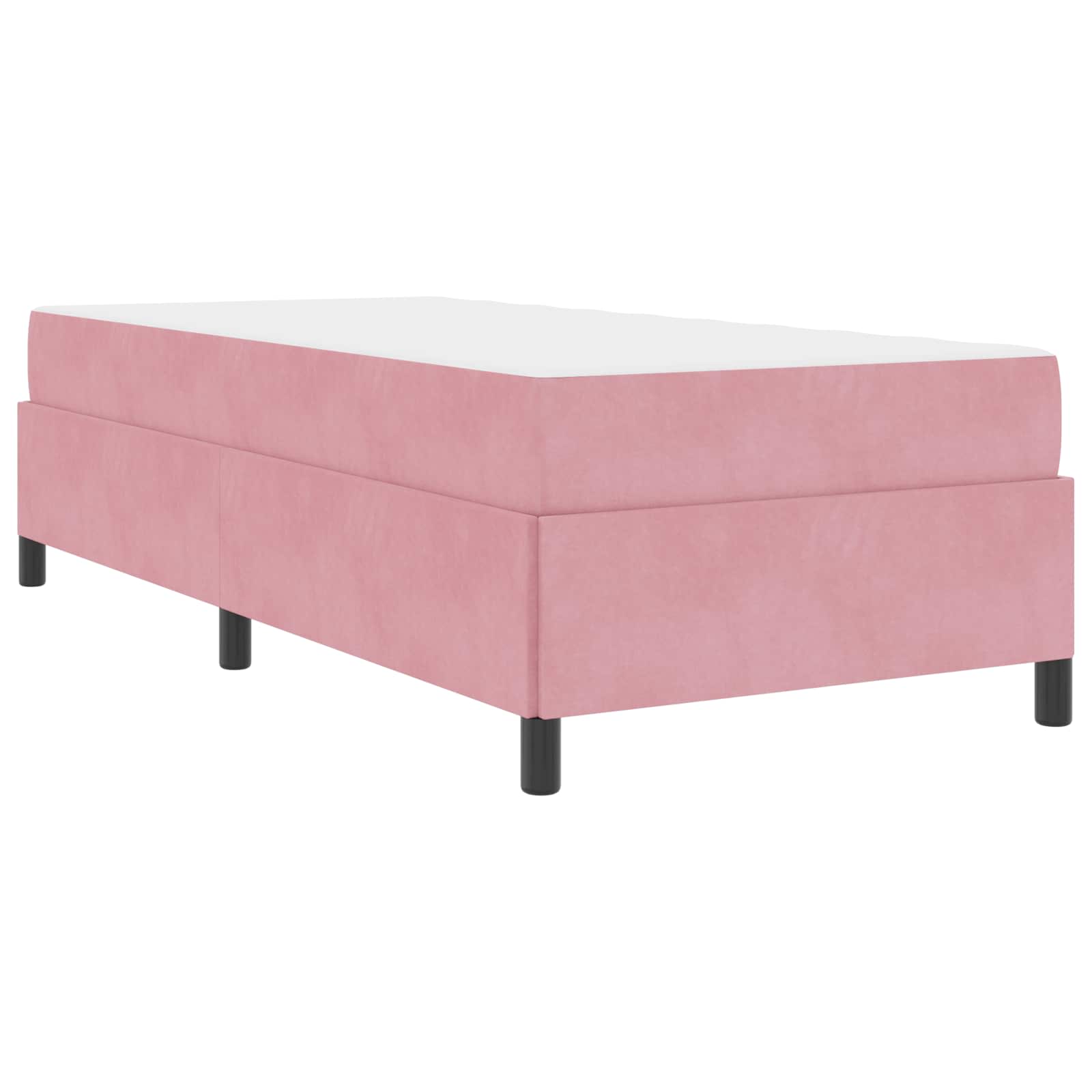 Bedframe Anders Roze en wit 80 x 200 cm Fluweel | luizaXL | Dé meubelwinkel voor elk interieur Bedframe Anders Roze en wit 80 x 200 cm Fluweel - Afbeelding 4