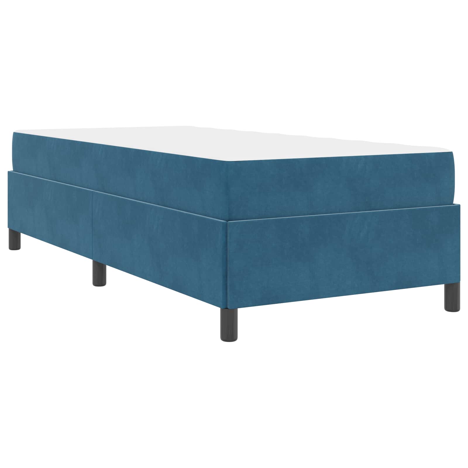 Bedframe Anders Donkerblauw en wit 90 x 190 cm Fluweel | luizaXL | Dé meubelwinkel voor elk interieur Bedframe Anders Donkerblauw en wit 90 x 190 cm Fluweel - Afbeelding 9